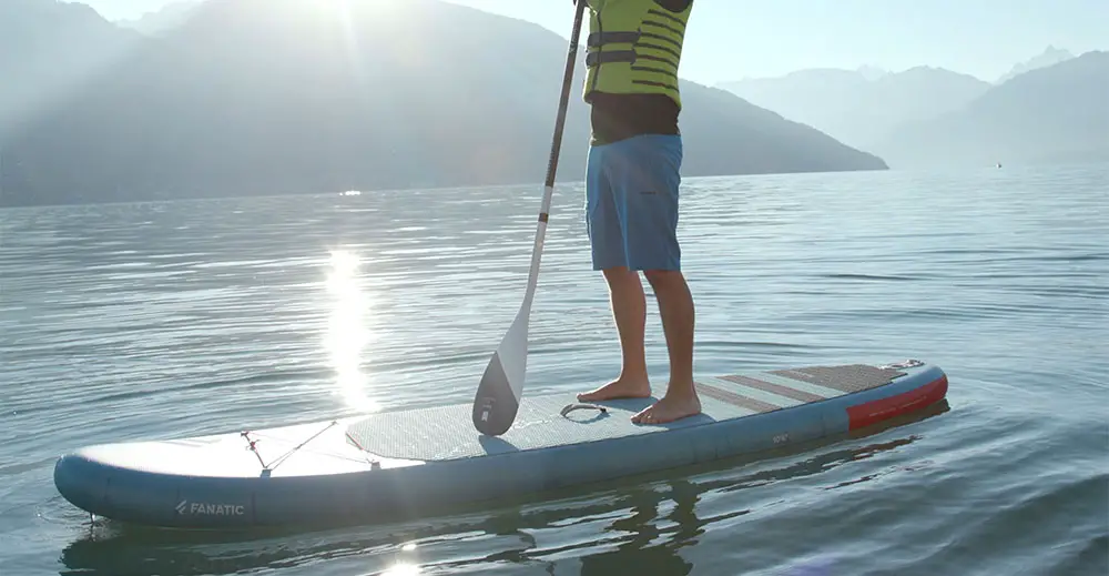 Fanatic Fly Air SUP displaying stability in the water