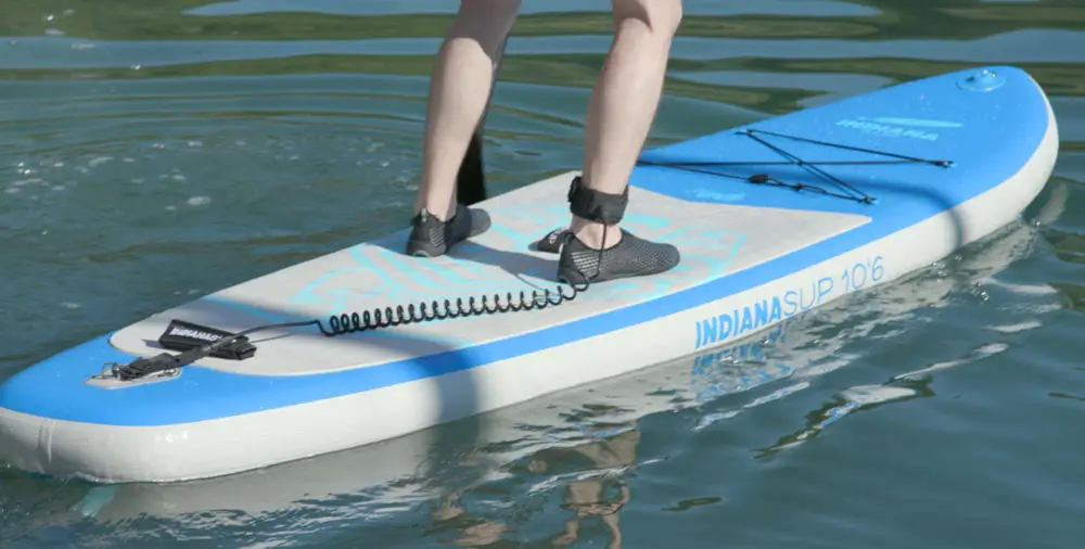 The Indiana Allround 10'6" Family Pack SUP board in the water.