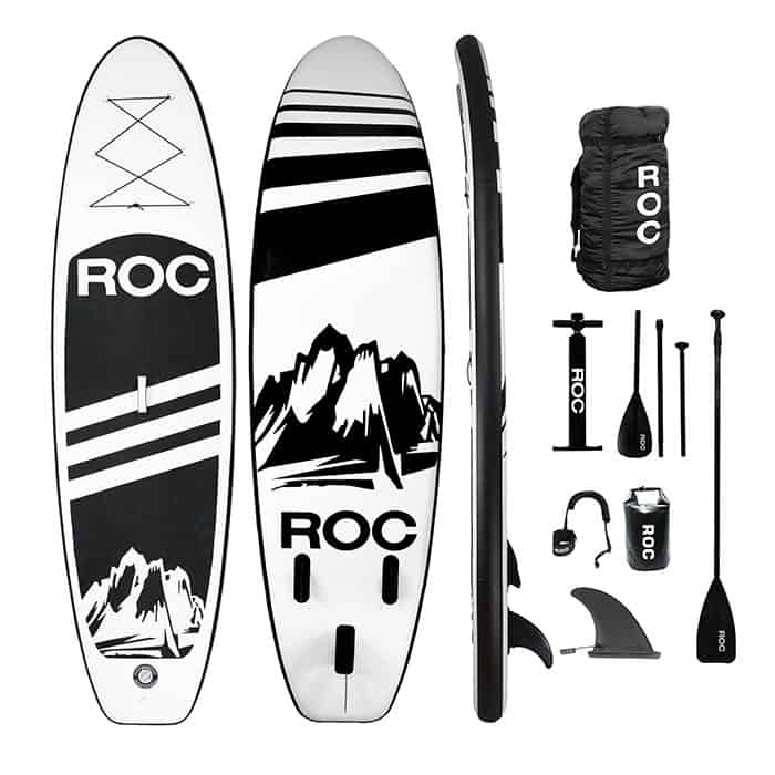 das ROC Paddleboard und Zubehör